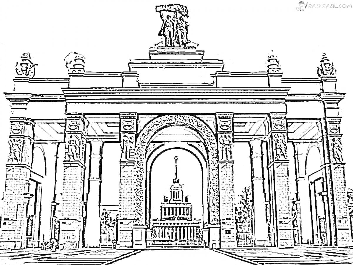 Раскраска Девочки в платьях, книга, шпаги, кулон, цепь