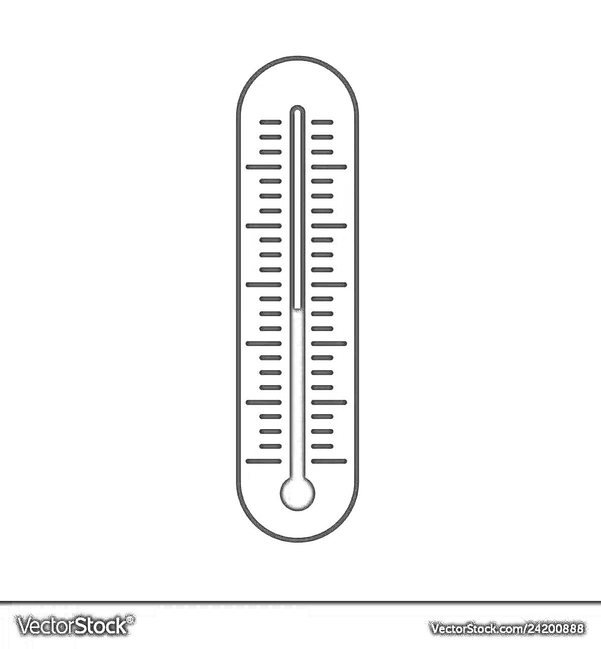 На раскраске изображено: Термометр, Температура, Измерение, Шкала, Отметки, Градусник