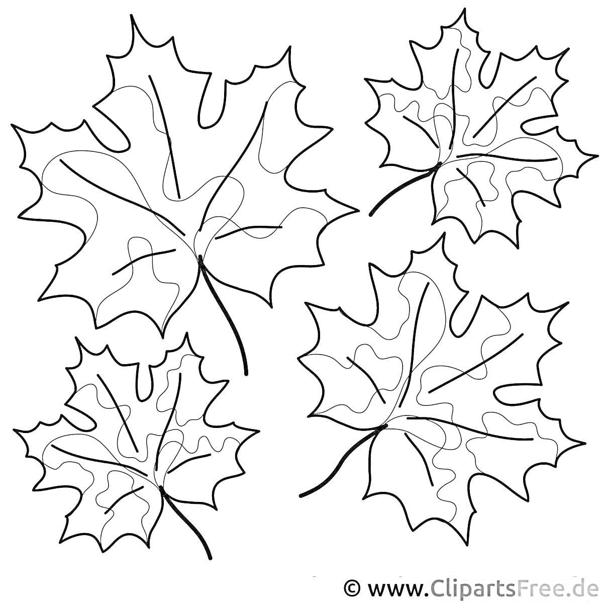 На раскраске изображено: Листья, Осень, Жапырақ, Природа