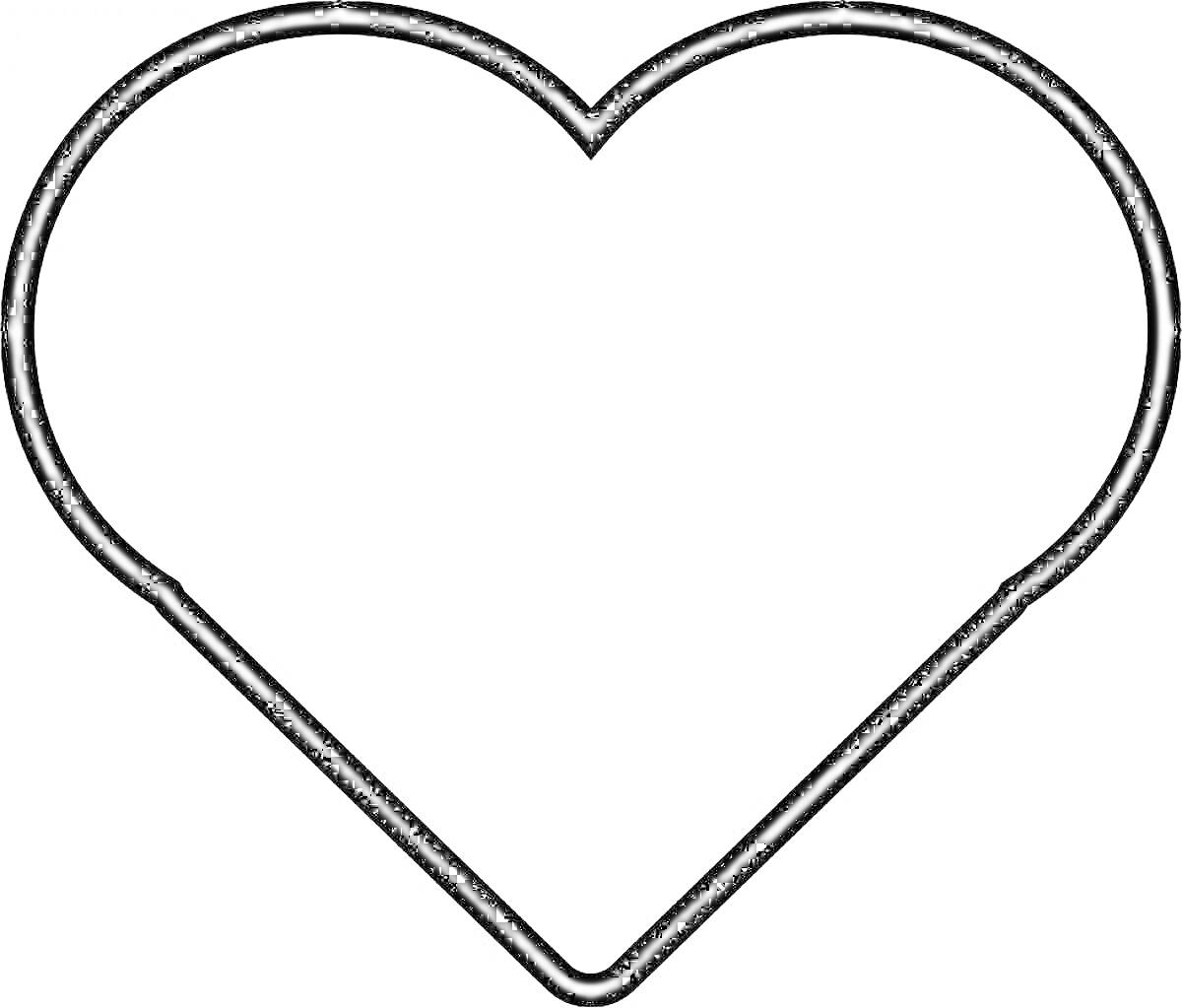 На раскраске изображено: Контурное изображение, Форма сердца, Для детей, Без цвета, Контурные рисунки, Сердца