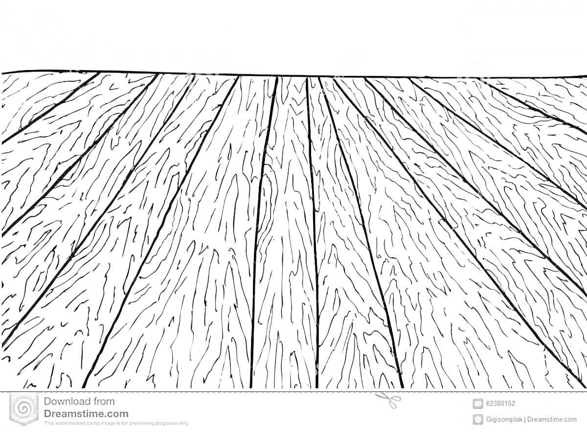 Раскраска Раскраска деревянного пола с текстурой древесины