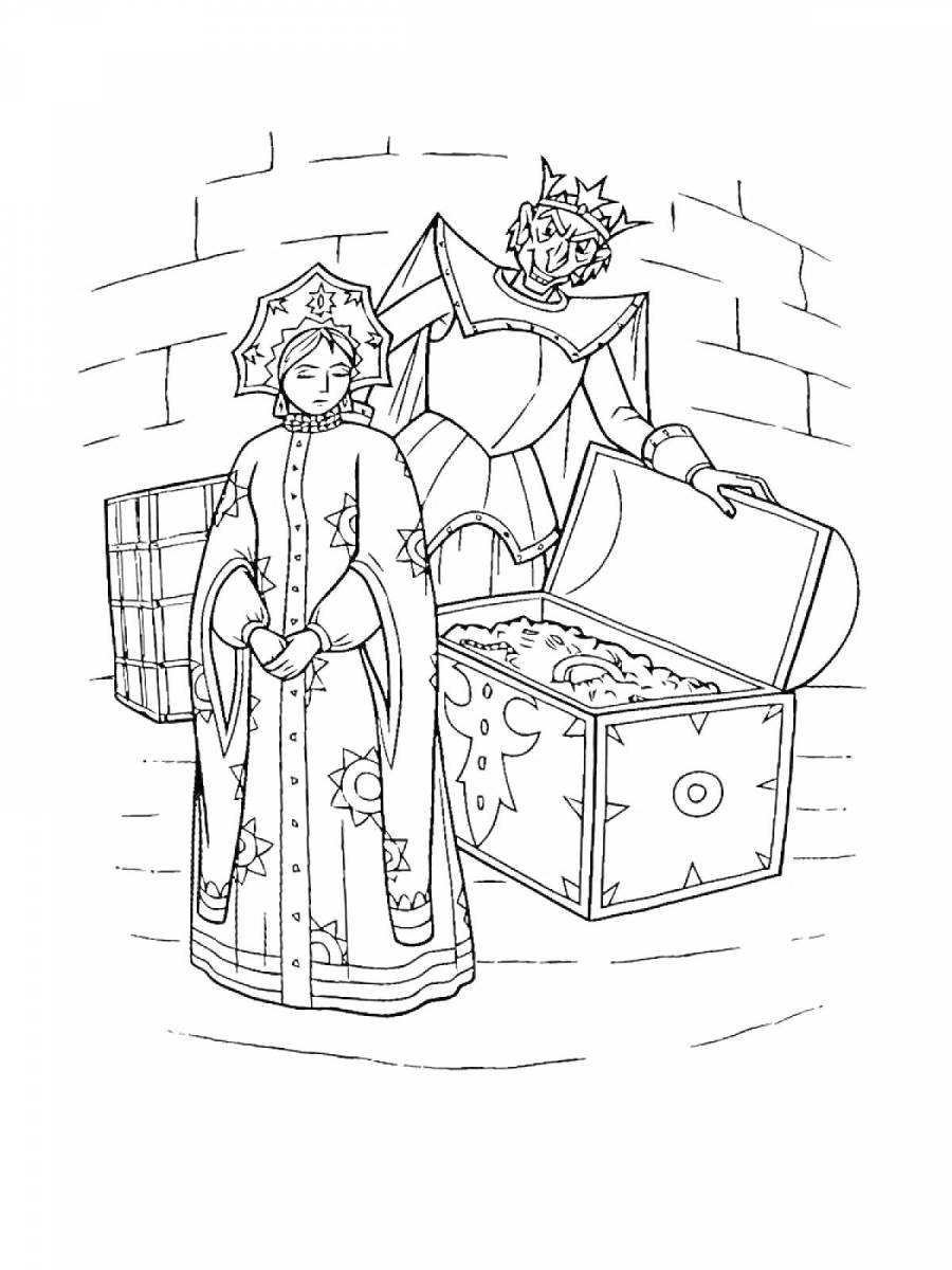 Раскраски Кощей Бессмертный: 20 раскрасок - скачать или распечатать ...