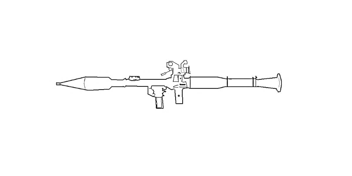 Раскраска Ручной противотанковый гранатомет