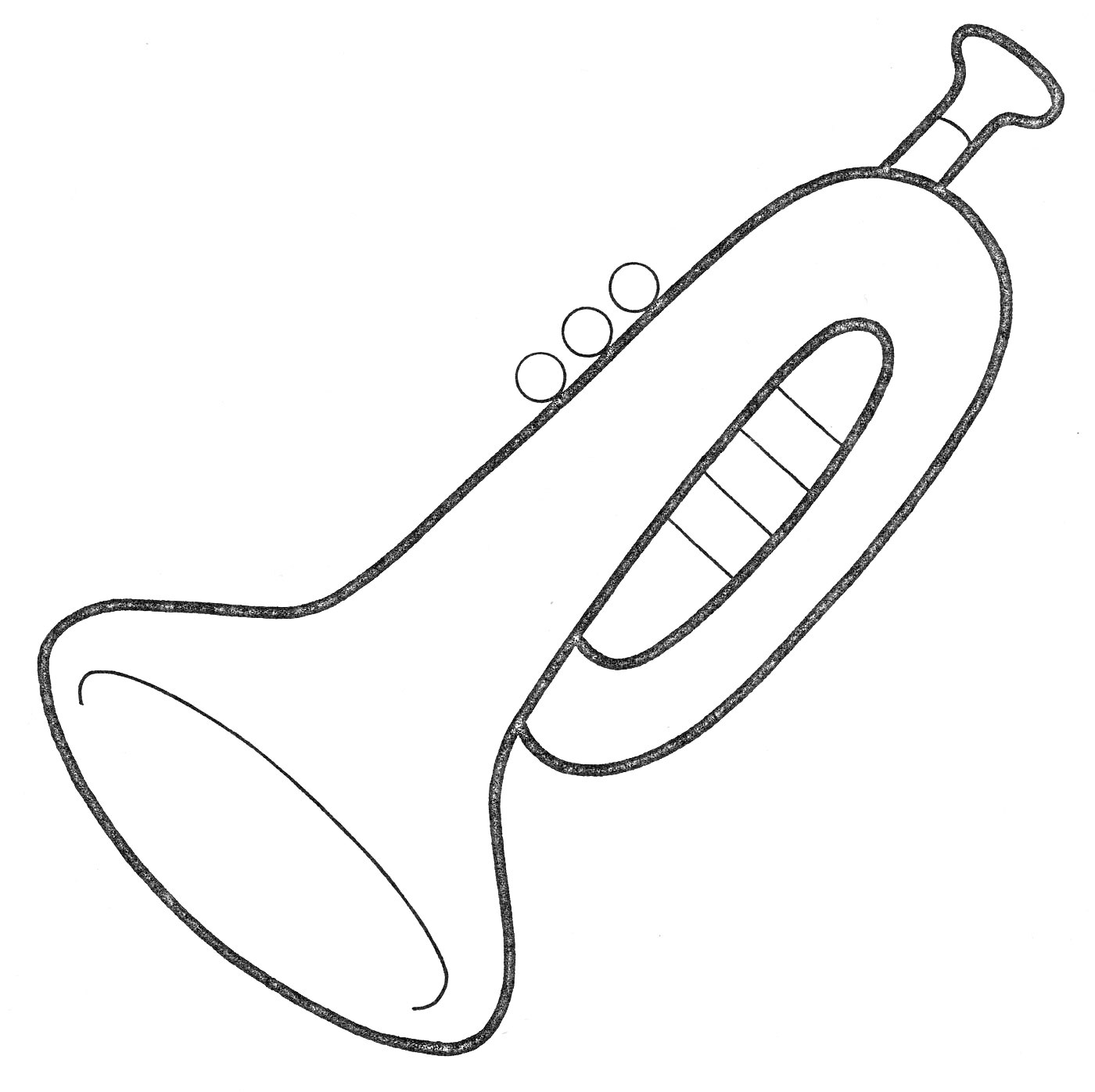 Раскраска труба с тремя клапанами без дополнительных элементов