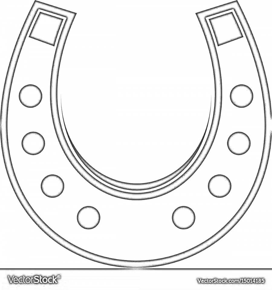 Раскраски подкова: 144 раскраски - скачать или распечатать бесплатно