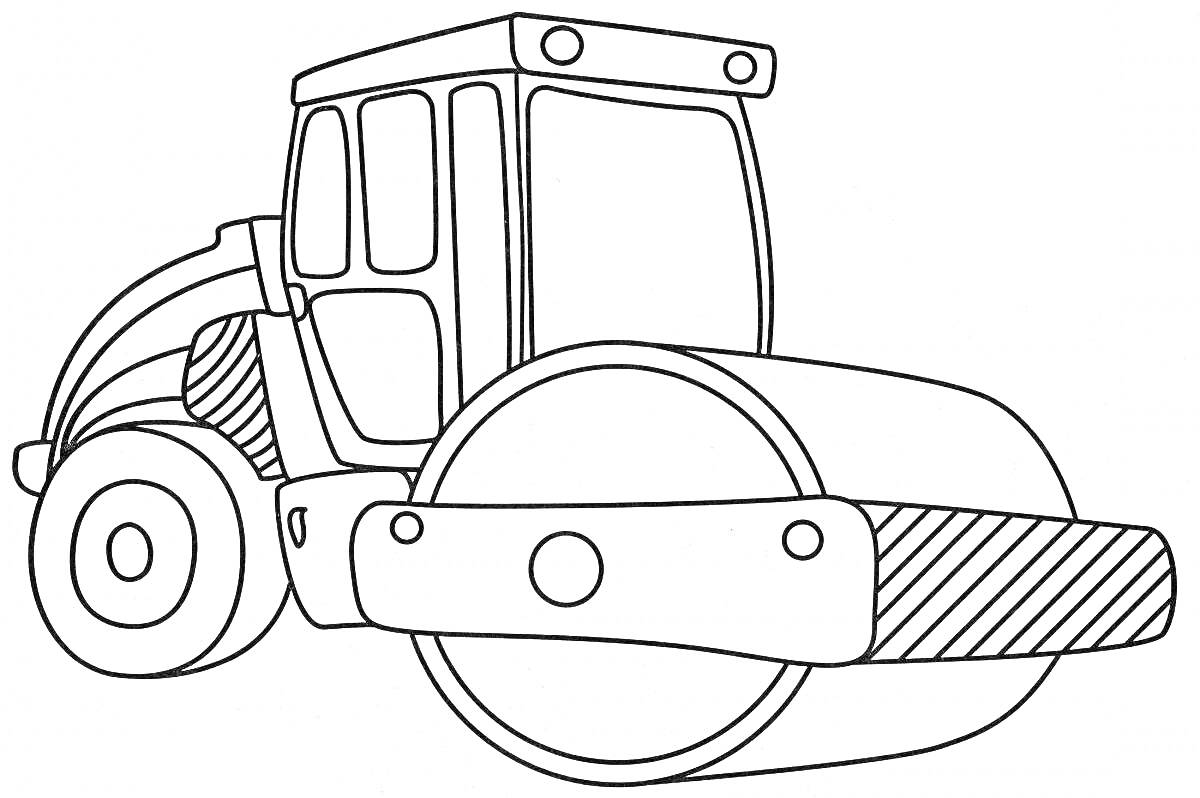 На раскраске изображено: Техника, Каток, Для детей
