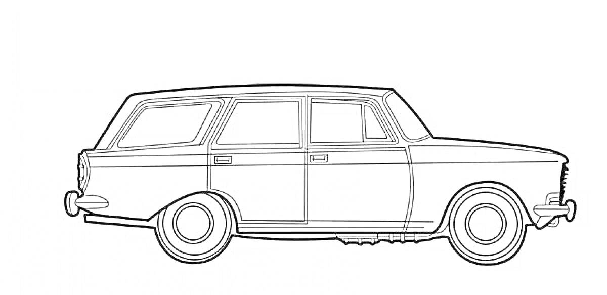 На раскраске изображено: Транспорт, Автомобильный дизайн, Ретро автомобиль, Авто
