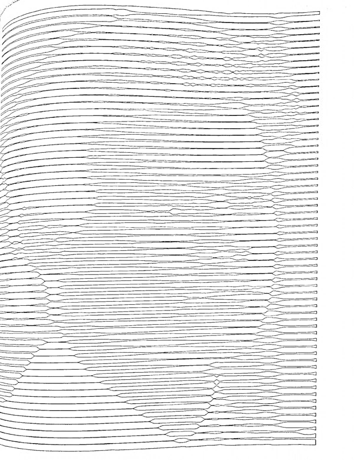 Раскраска Спиральный узор с изображением (возможно, участника BTS)