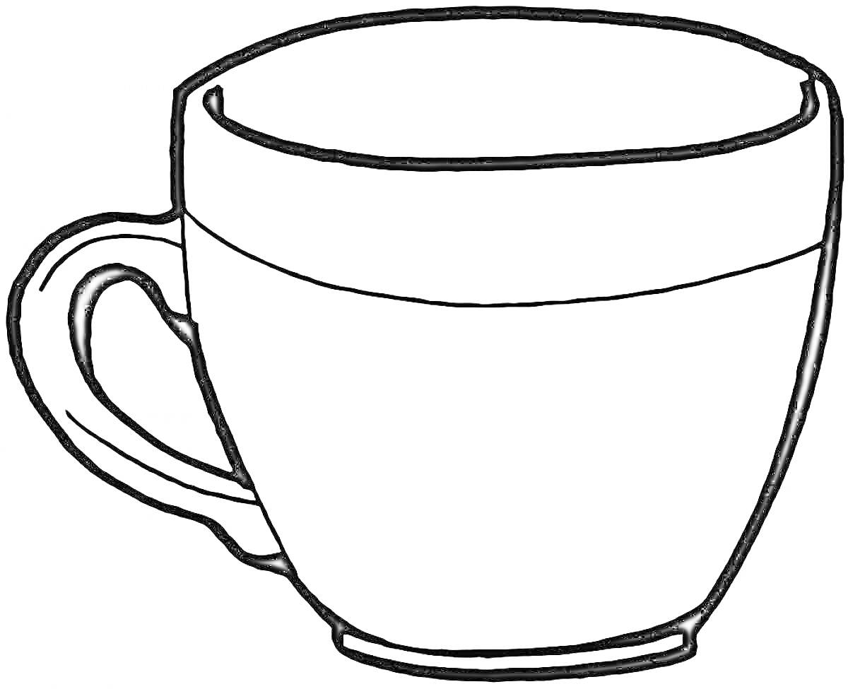 На раскраске изображено: Посуда, Чай, Учеба, Напиток, Контурные рисунки, Чашки