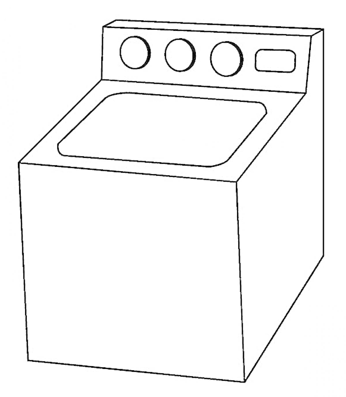 На раскраске изображено: Стиральная машина, Кнопки, Панель управления, Экран, Бытовая техника