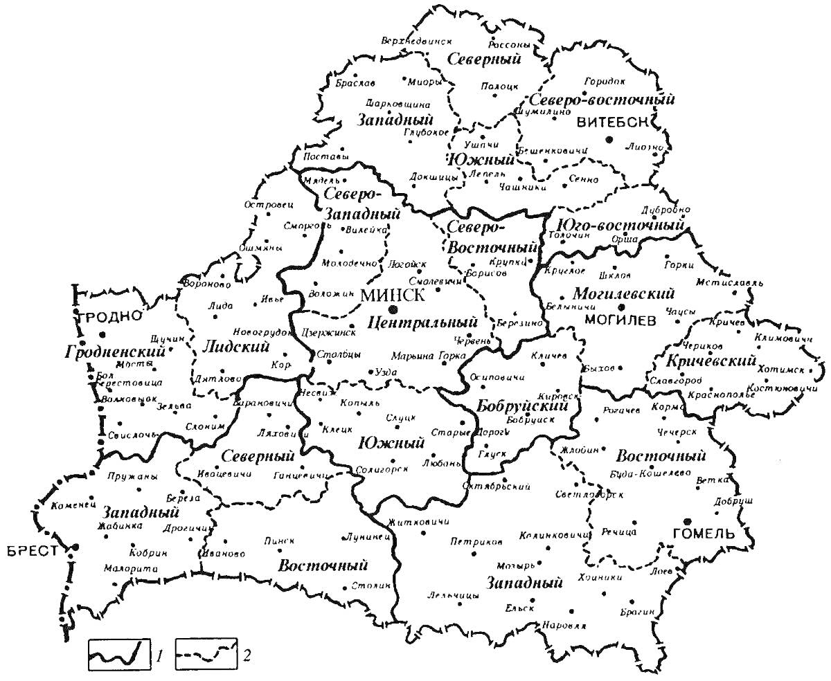 На раскраске изображено: Беларусь, Карта, Области, Города, Районы, Границы, География, Европа