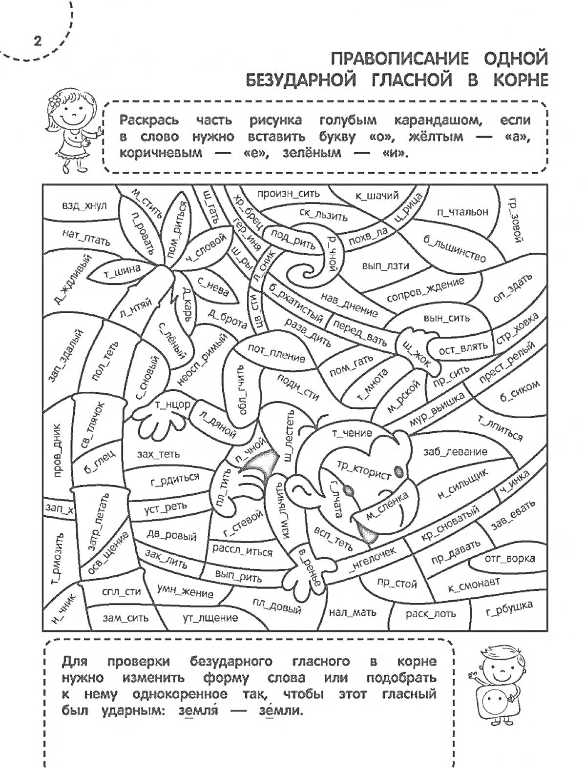 На раскраске изображено: Правописание, Тренажер, 3 класс, Обучение, Грамматика, Практика