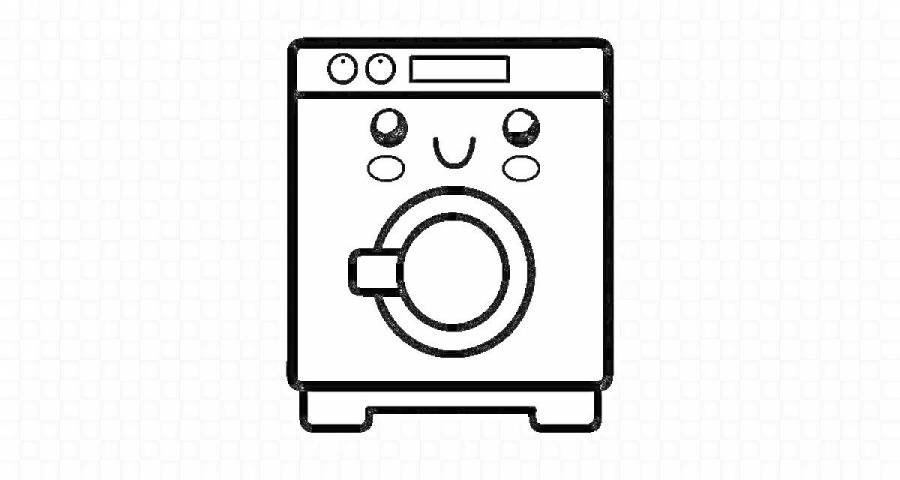 colouring in washing machine - Google Search Lavadora dibujo, Objetos, Muebles