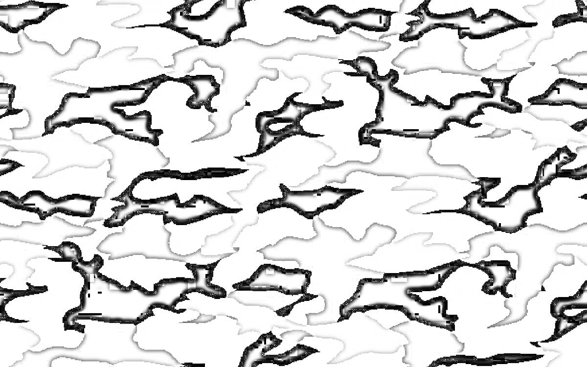 Раскраска Черно-белый камуфляж (тигровая полоса)