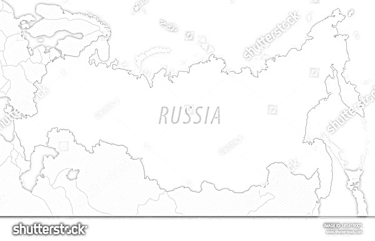 На раскраске изображено: Карта, Российская империя, Россия, География, Территория, Границы