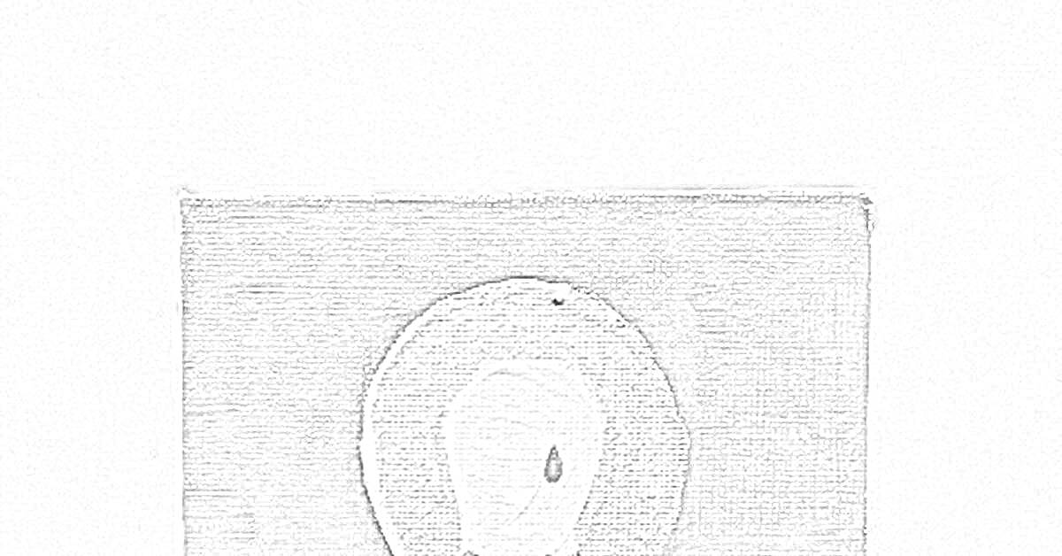 Раскраска Абстрактное изображение лампочки на черном фоне