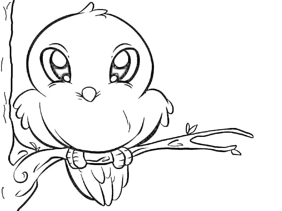 На раскраске изображено: Глаза, Птица