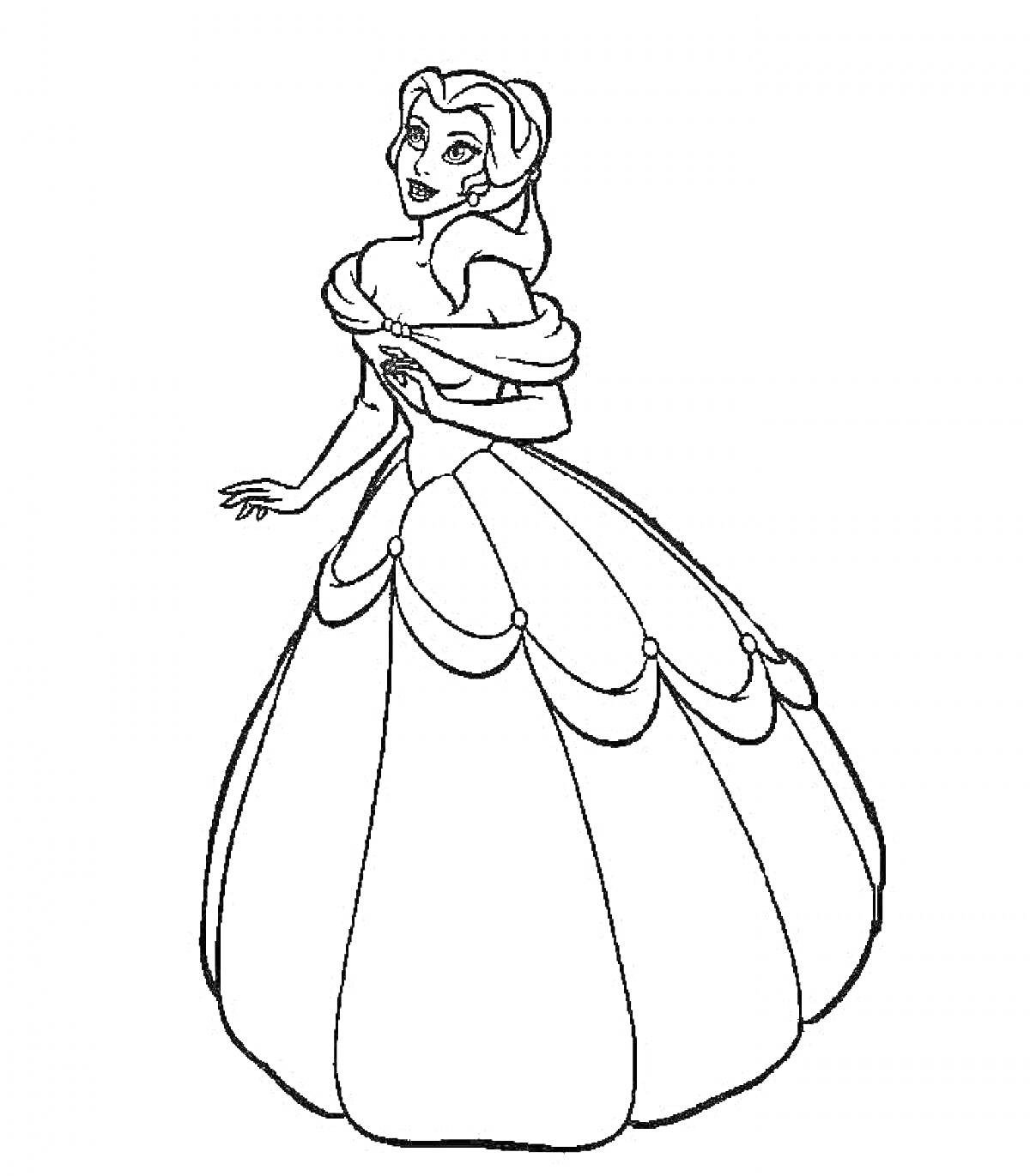 Принцесса Бель в вечернем платье
