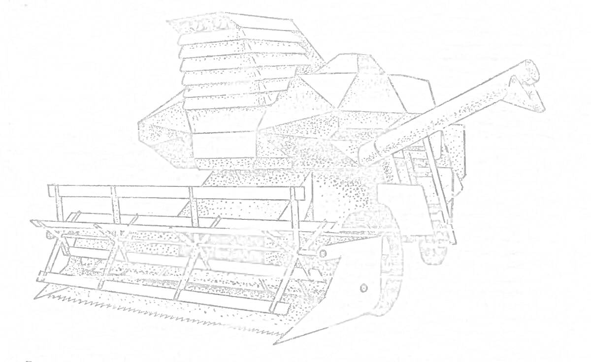 Раскраска Комбайн 