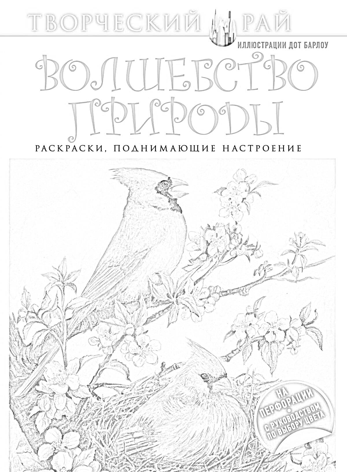 На раскраске изображено: Настроение, Цветы, Ветка, Творчество