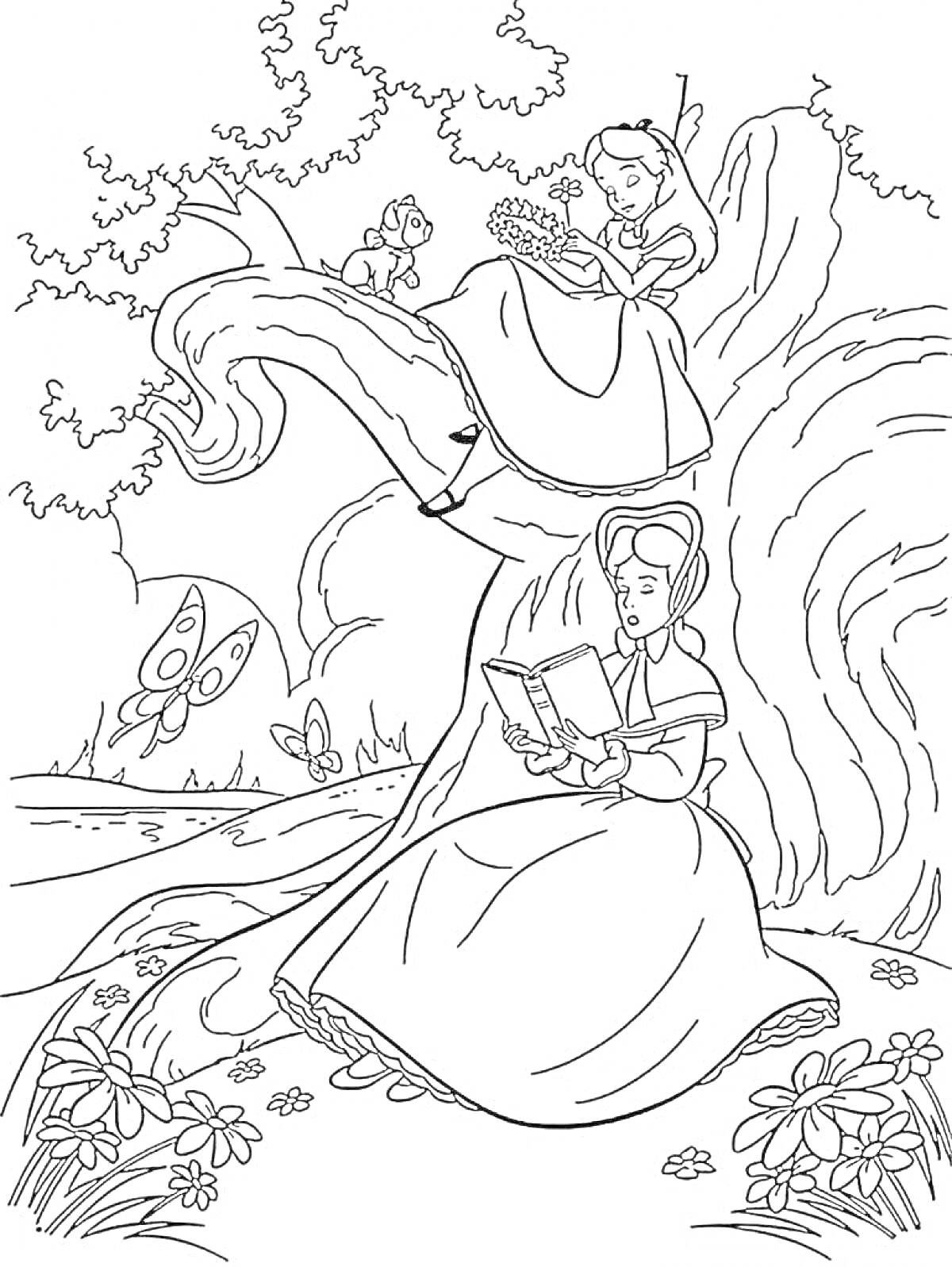 На раскраске изображено: Цветы, Природа