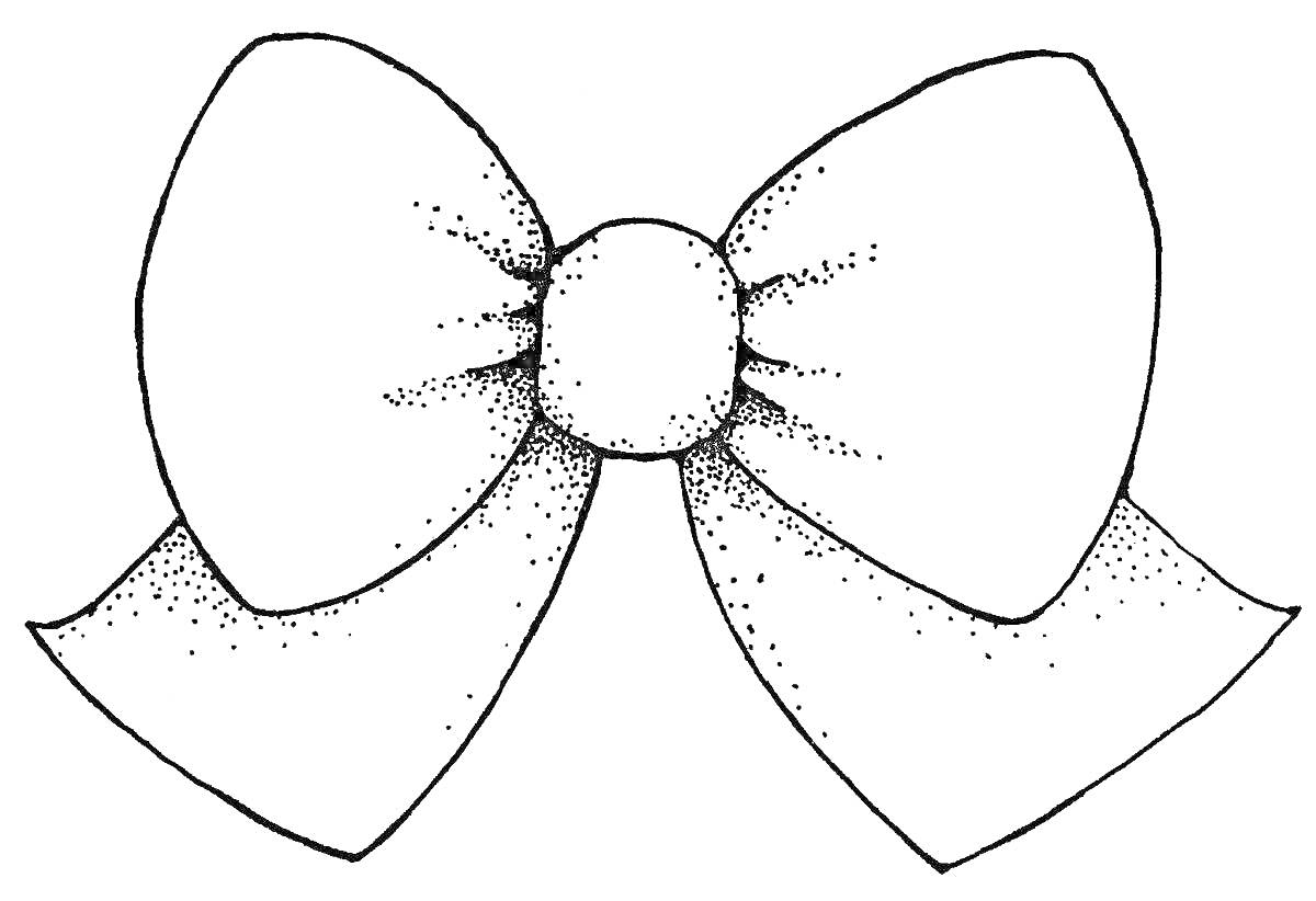 На раскраске изображено: Для детей, Большой бантик, Завязки, Творчество
