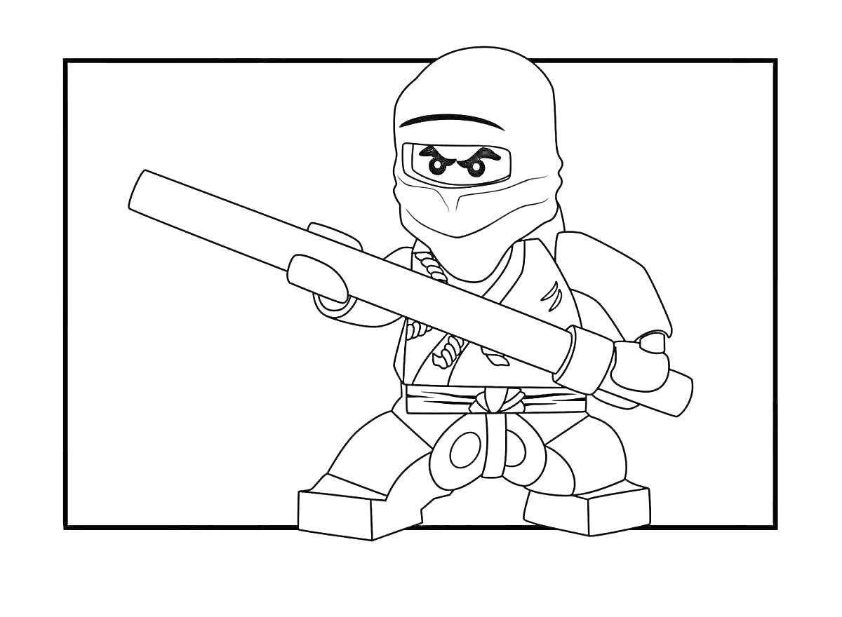 На раскраске изображено: Лего, Оружие