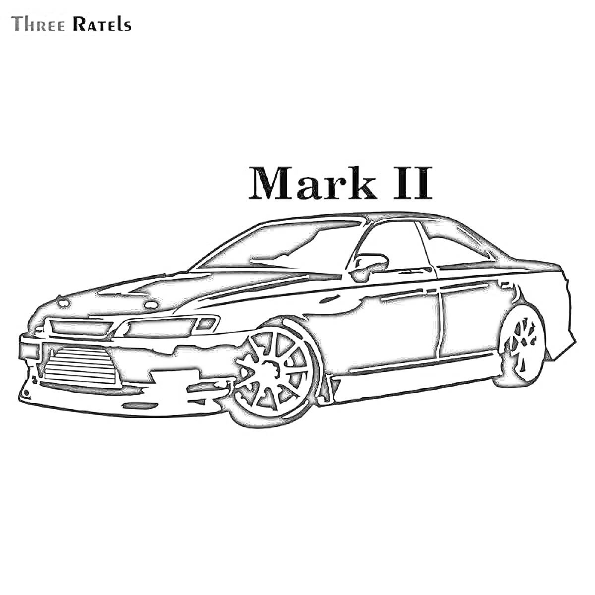 На раскраске изображено: Транспорт, Ретро