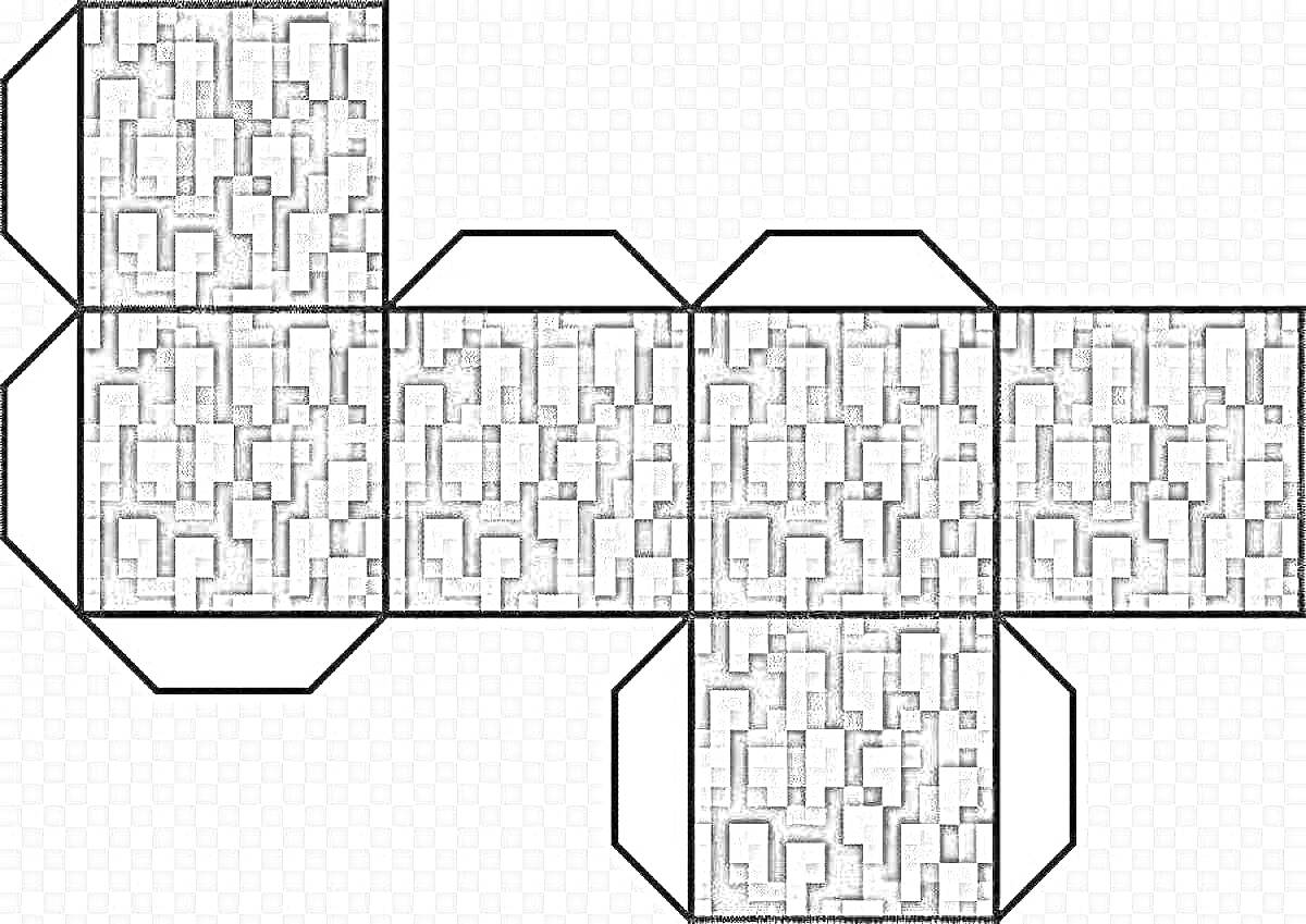 Раскраска Раскраска блока из камня (stone) из Minecraft