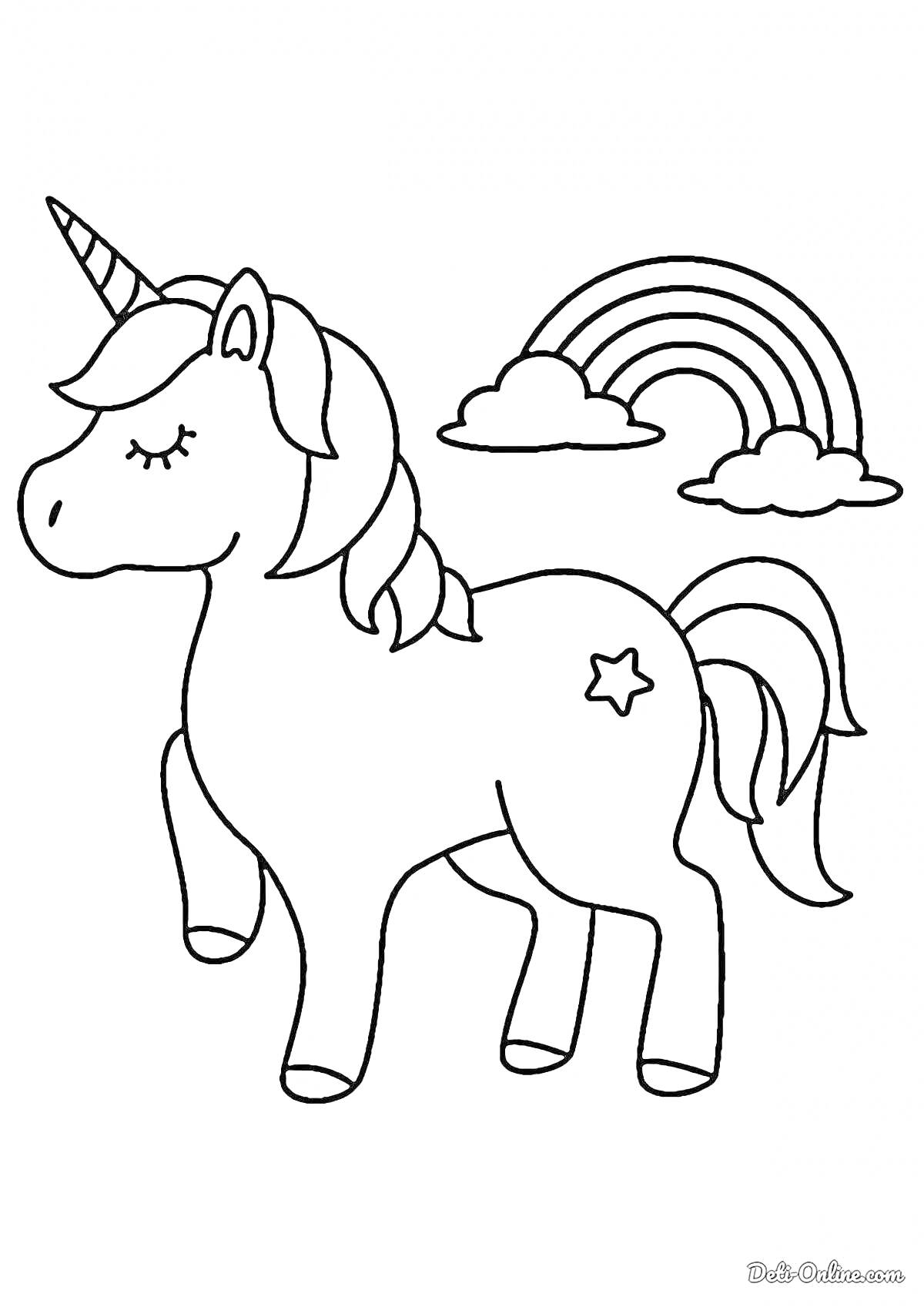 На раскраске изображено: Облака