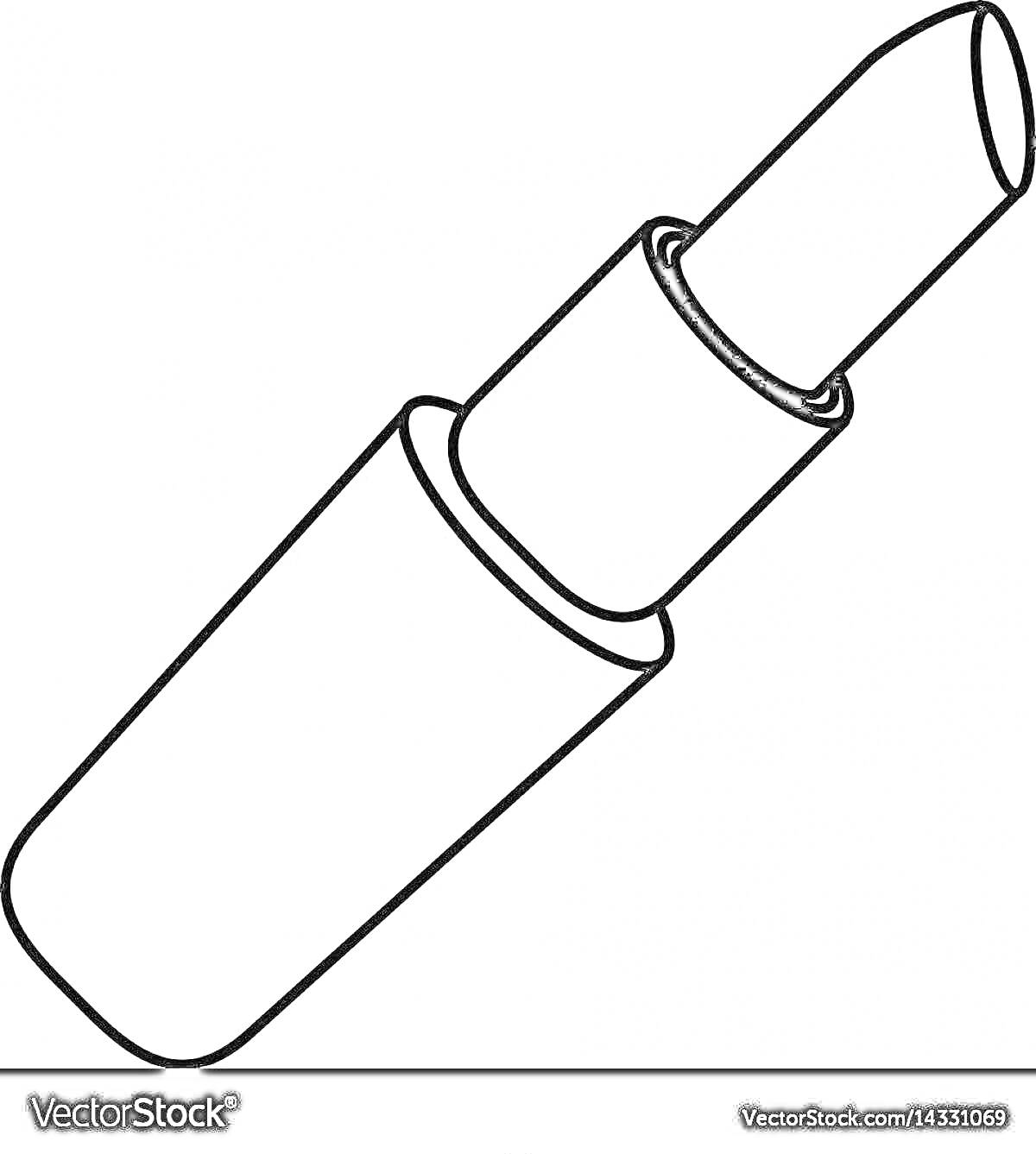 Раскраска Рисунок помады в тюбике