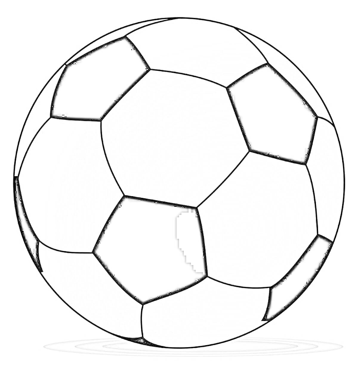 На раскраске изображено: Футбольный мяч, Спорт, Футбол, Шестиугольники, Игра, Мячи