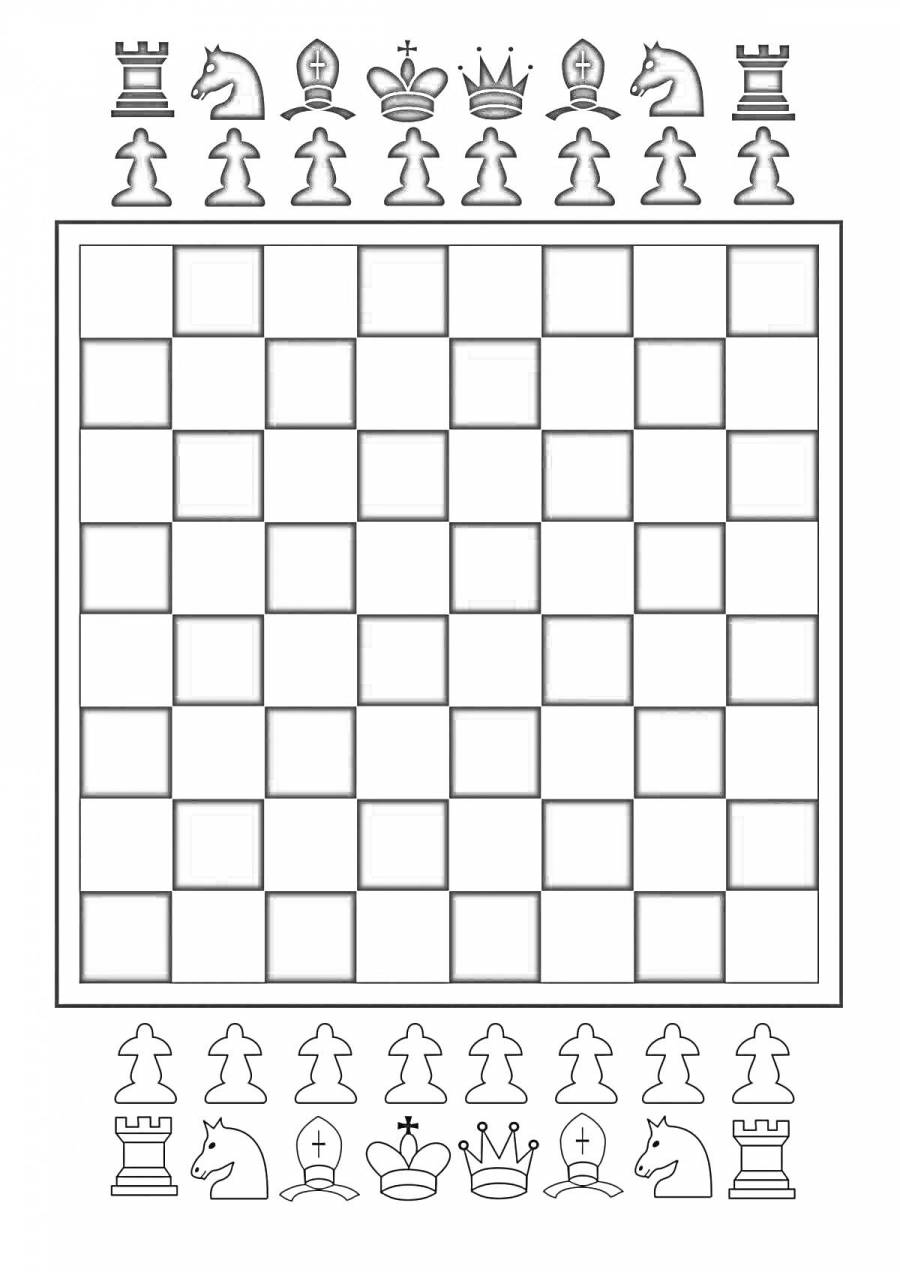 Раскраски пешки: 10 раскрасок - скачать или распечатать бесплатно