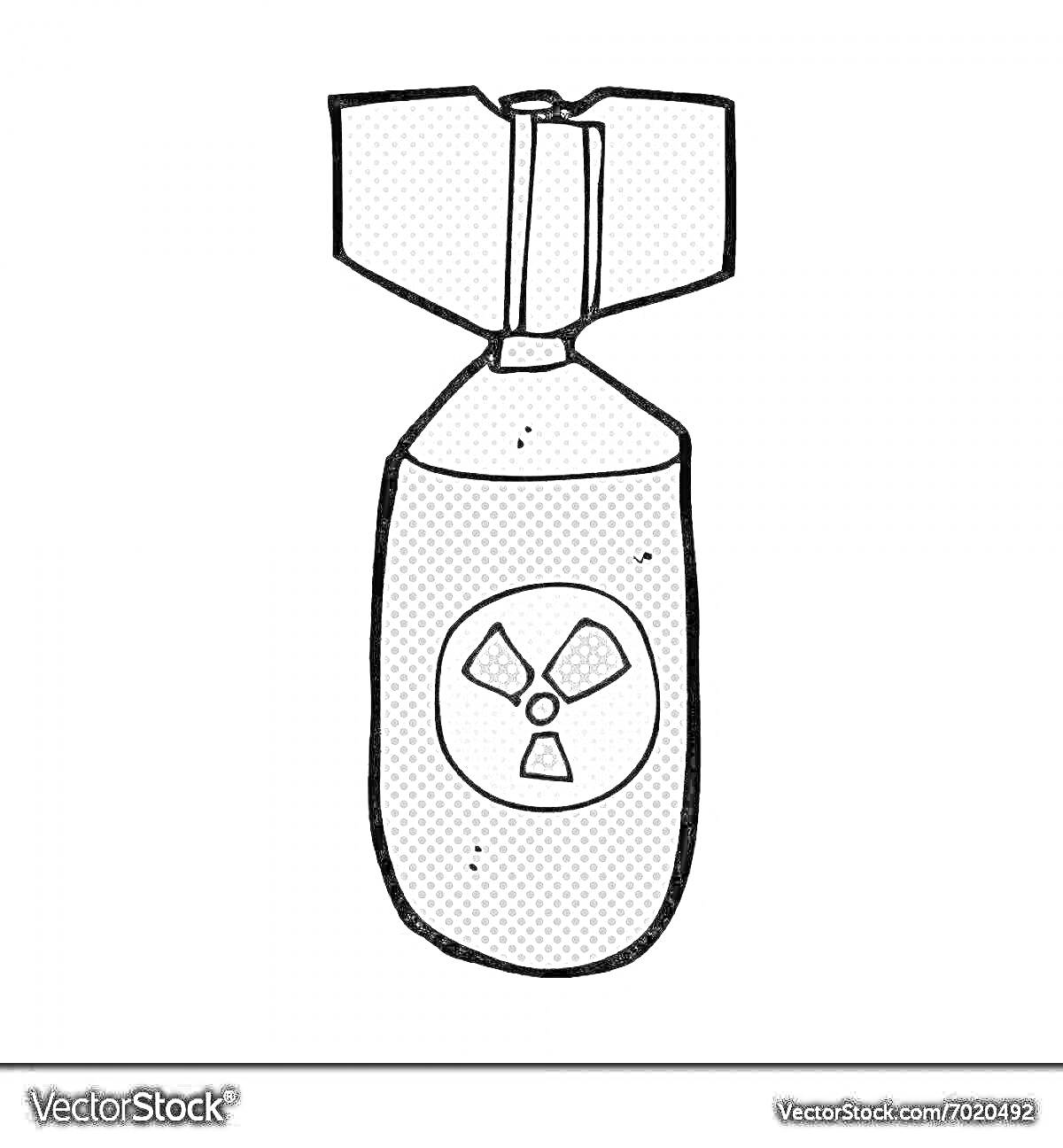 На раскраске изображено: Радиация, Опасность, Оружие, Символ радиации, Война