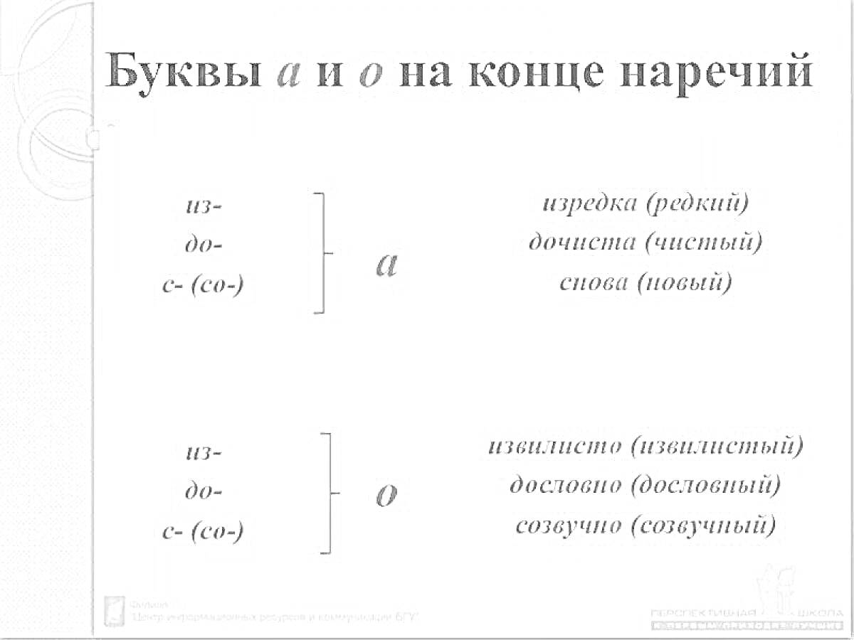 На раскраске изображено: Наречия, Русский язык, Орфография, Правописание, Грамматика, Буквы