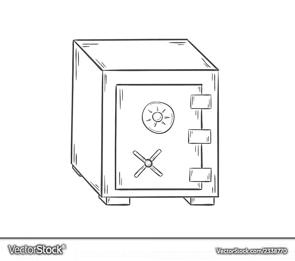 На раскраске изображено: Сейф, Безопасность, Защита, Замок, Сундучок
