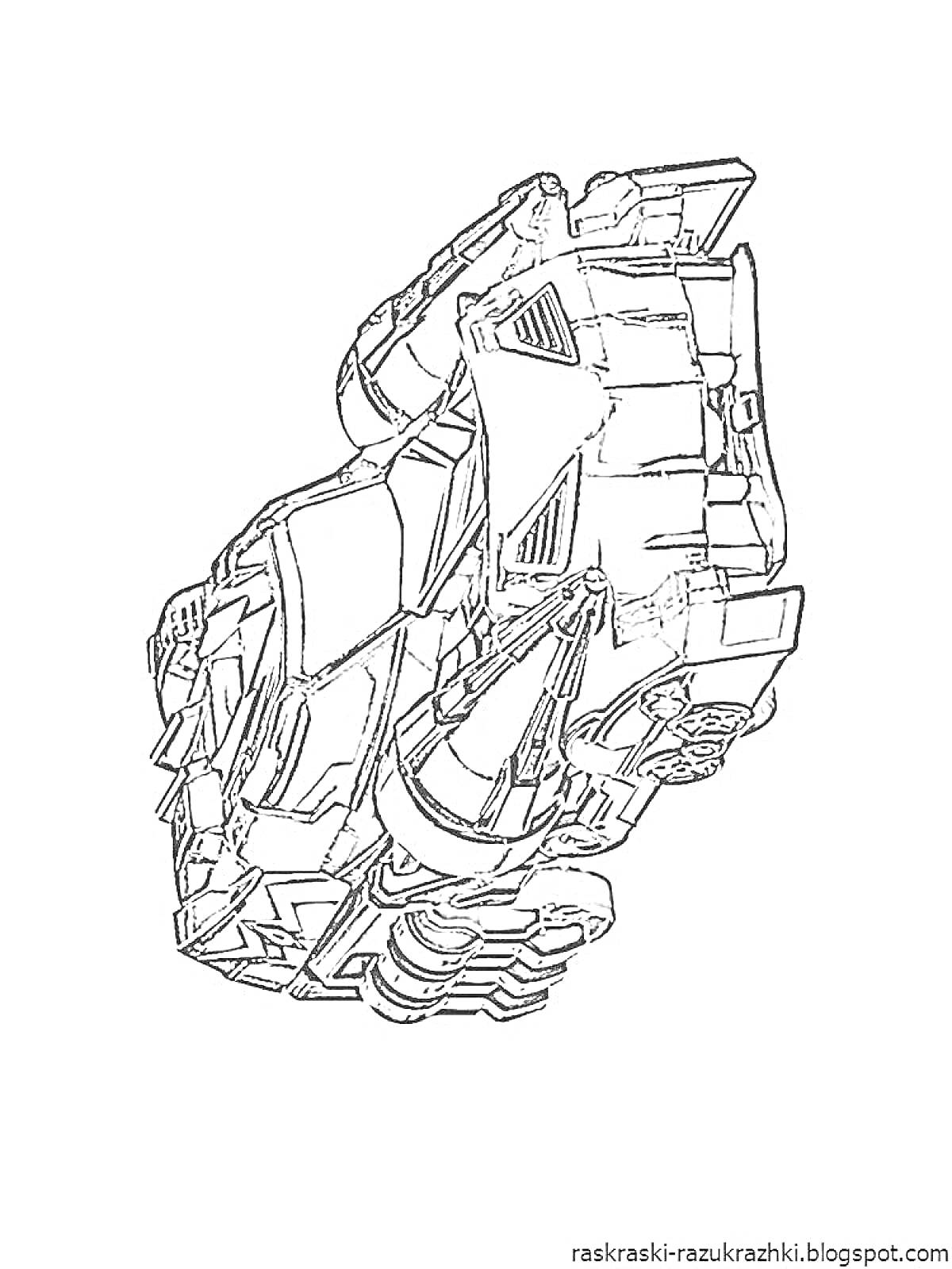 Раскраска Машина-трансформер из серии Скричеры