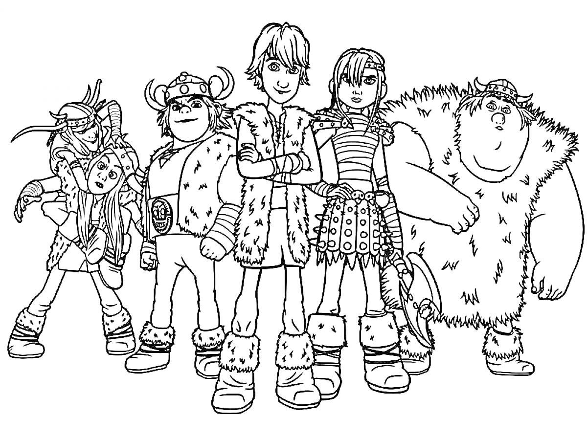Группа персонажей из фильма 