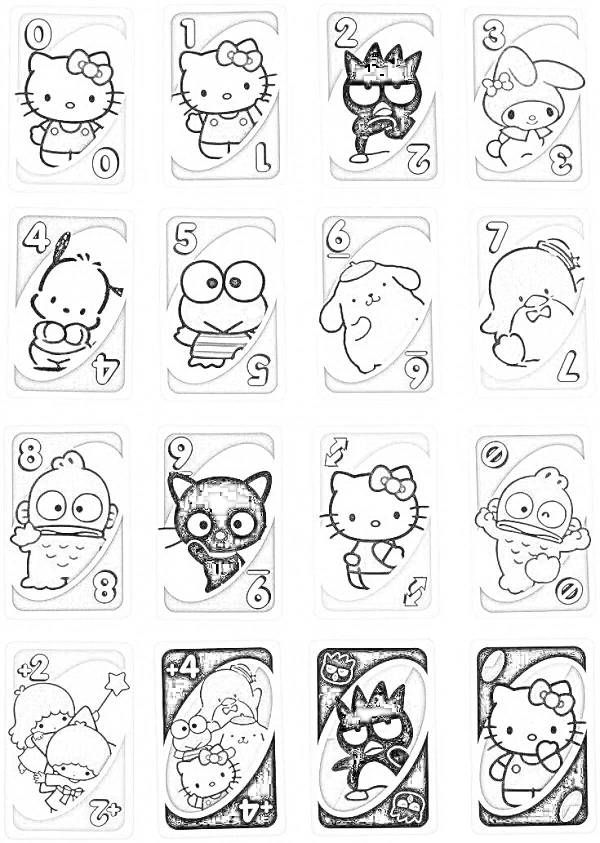 Раскраски Уно: 98 раскрасок - скачать или распечатать бесплатно