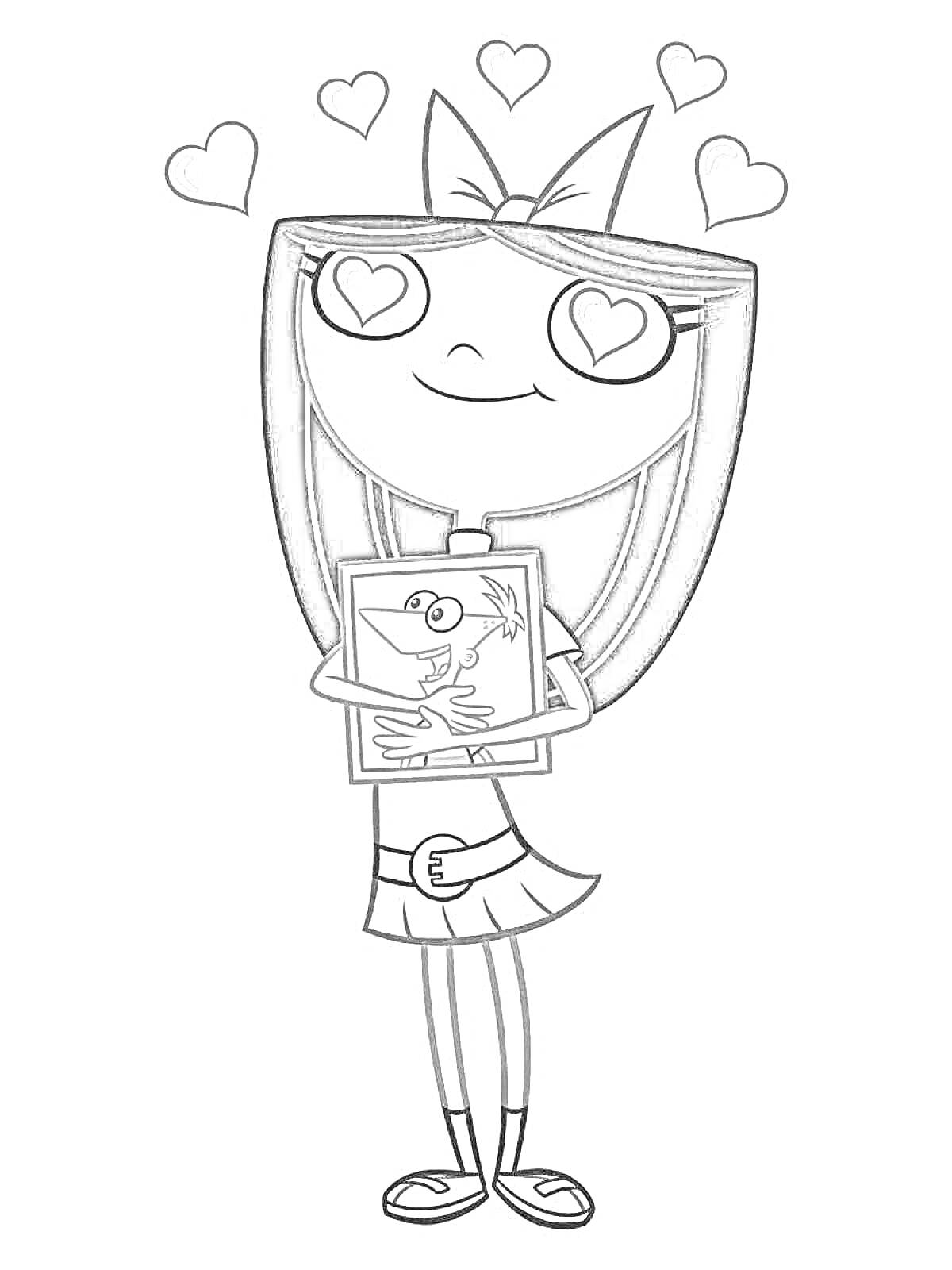 На раскраске изображено: Девочка, Ремень, Обувь