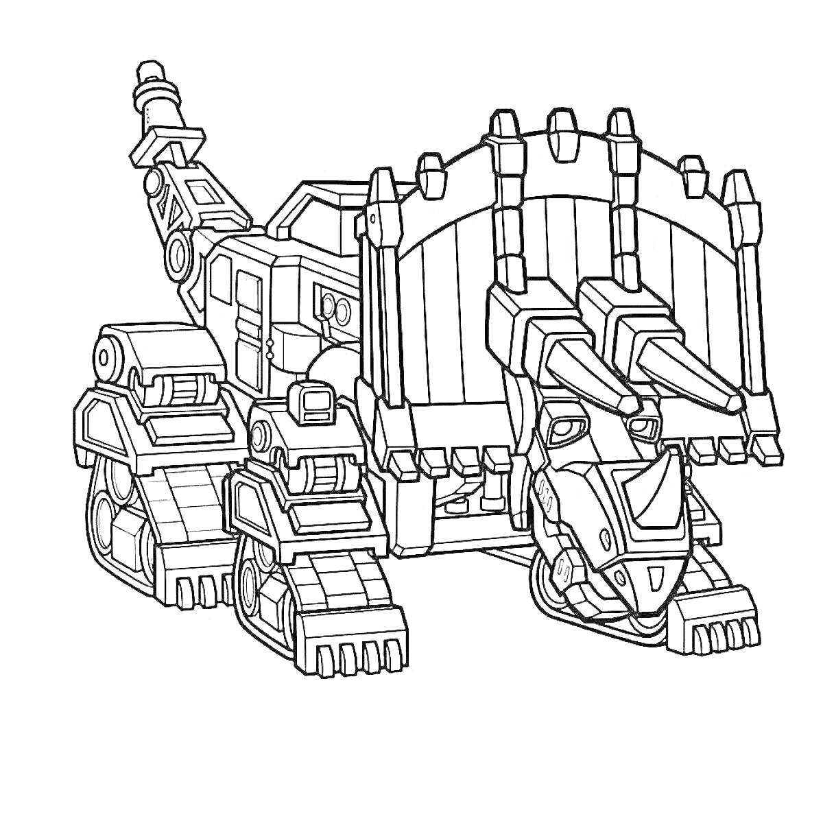 Скритчер в форме динозавра со спинным панцирем и колесами