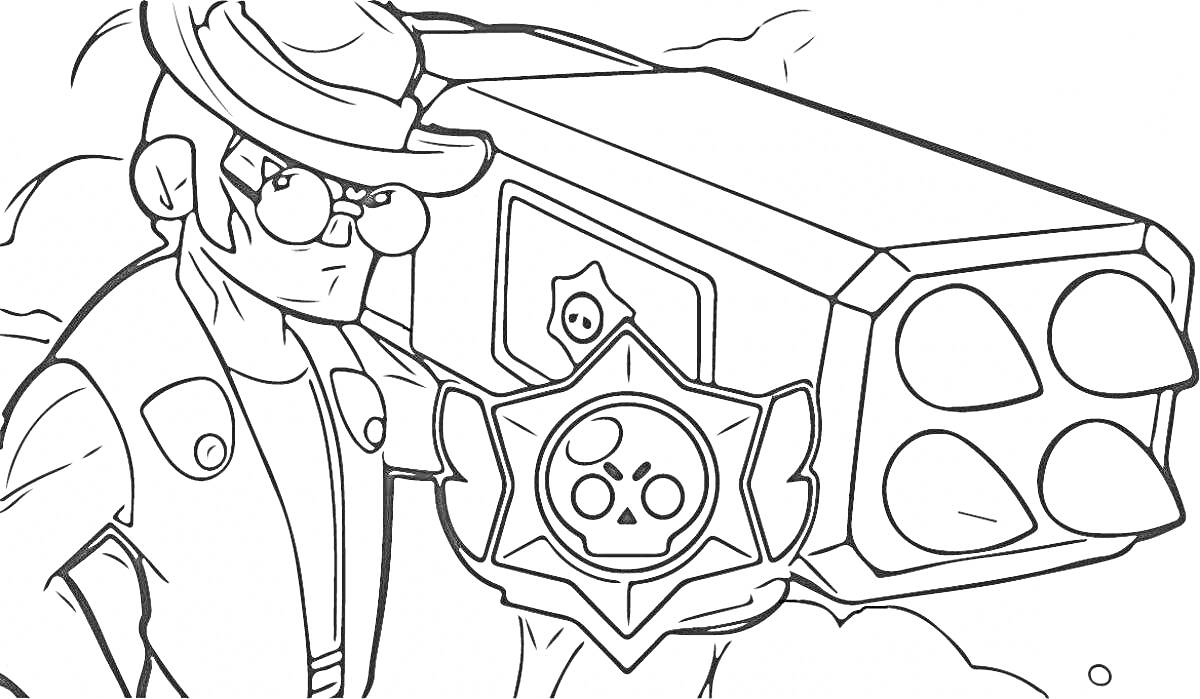 На раскраске изображено: Бластер, Игра