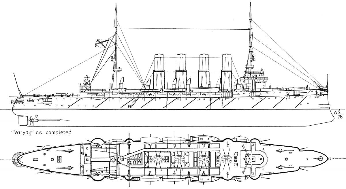 Чертеж крейсера 