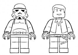 Минифигурки LEGO - штурмовик и персонаж в жилете с поясом и пистолетом