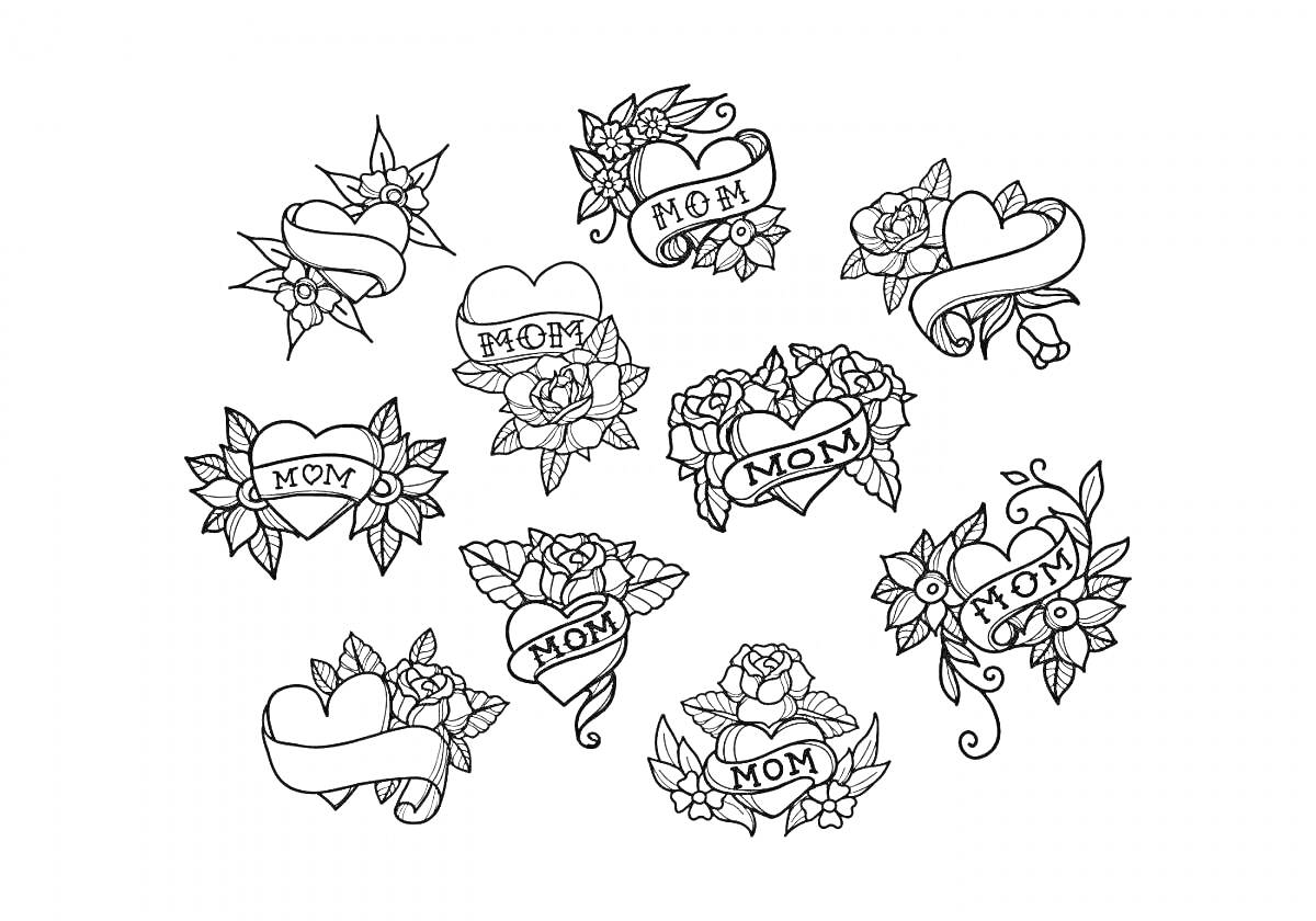 На раскраске изображено: Розы, Цветы