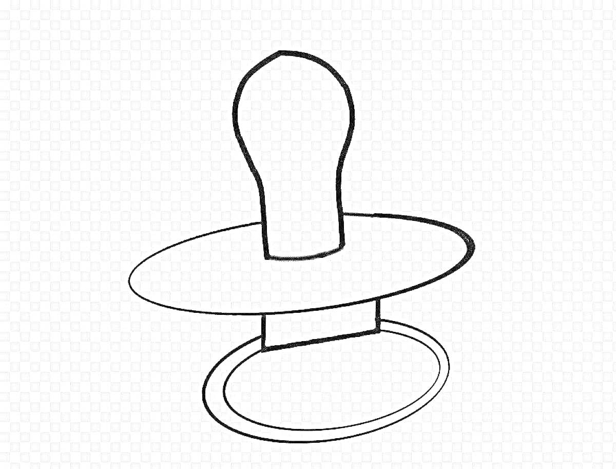 Раскраска Соска с кольцом и защитным щитком