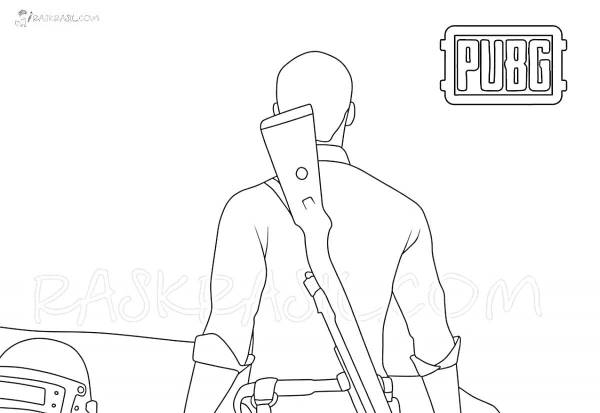 Раскраски PUBG: 40 раскрасок - скачать или распечатать бесплатно