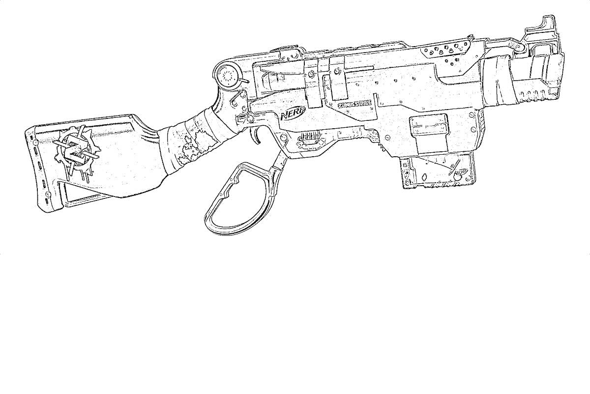 На раскраске изображено: Оружие, Пушка
