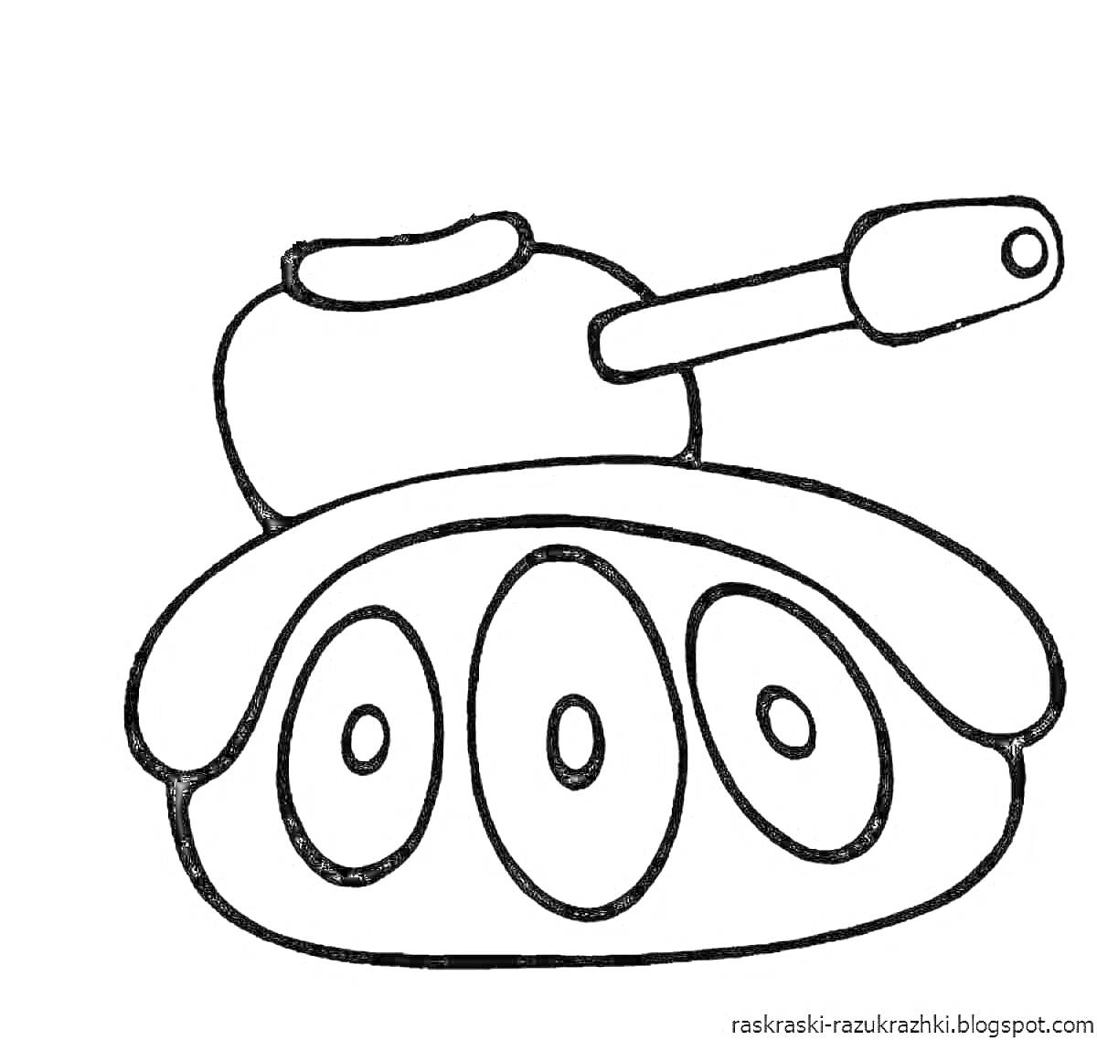 На раскраске изображено: Танк, Оружие, 23 февраля, Гусеницы, Пушка, Для детей, Военная техника