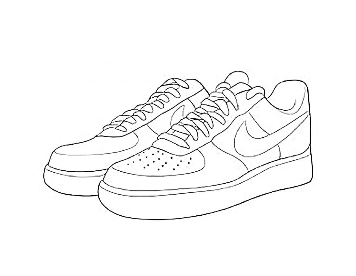 На раскраске изображено: Кроссовки, Обувь, Шнурки, Спортивная обувь